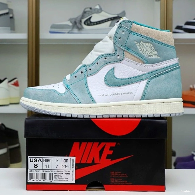 JORDAN RETRO 1 AIR OG GREEN' 'TURBO HIGH 0813
